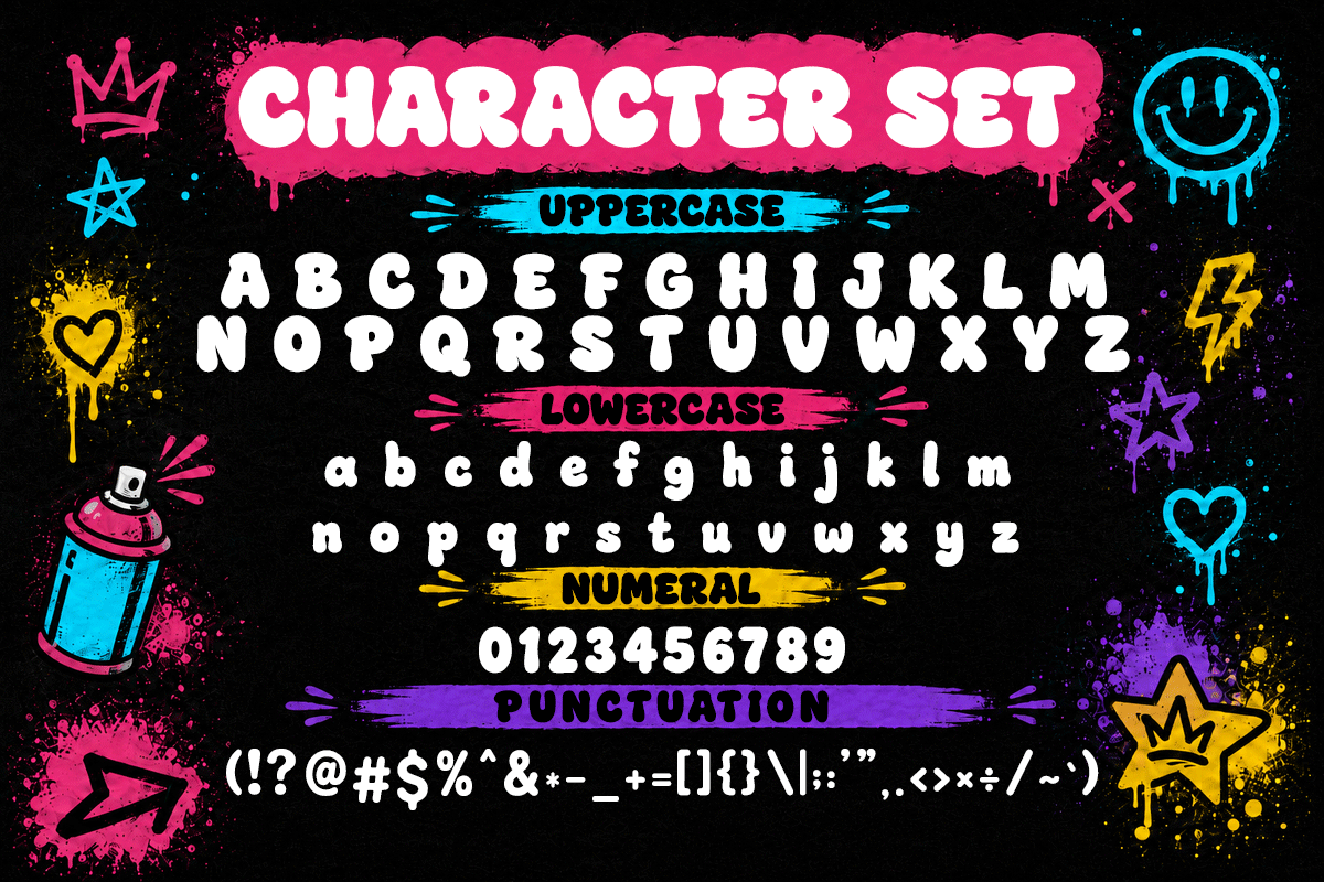 Bubble Vibes A Modern Graffiti Font - Image 5