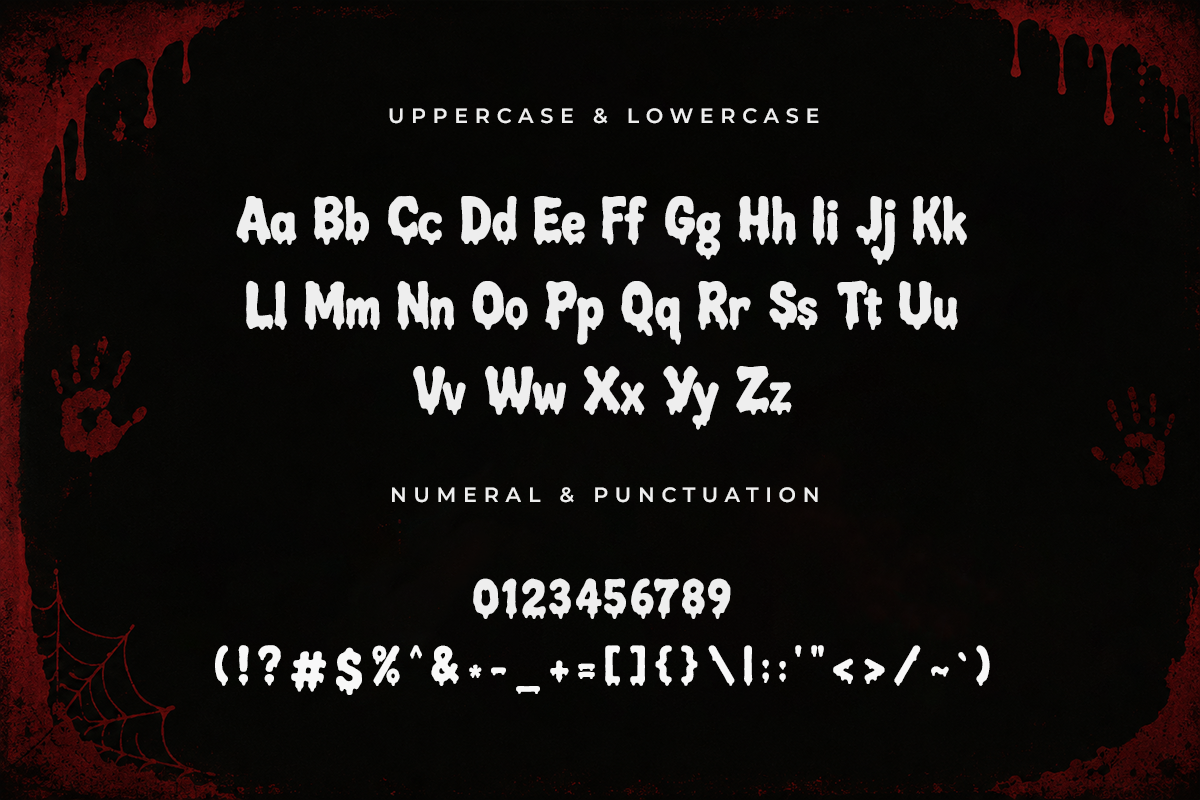 Blood Sauce A Modern Horror Kids Font - Image 5
