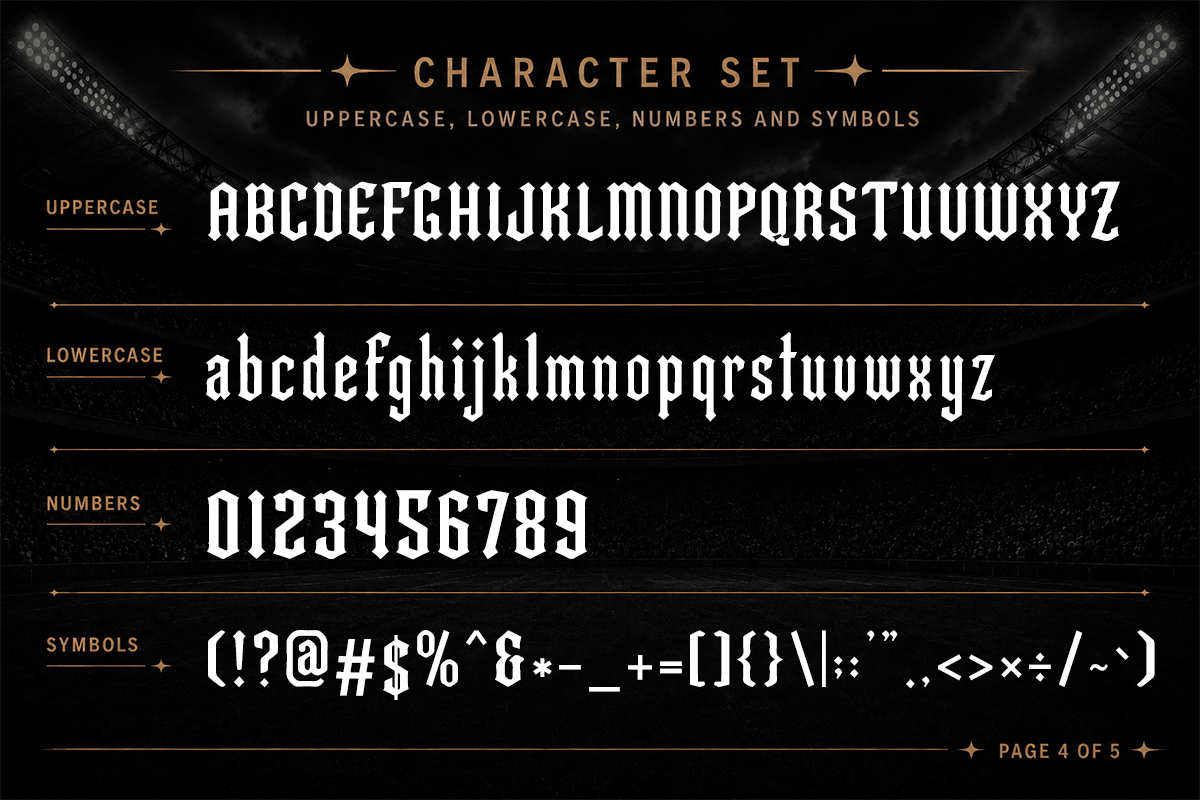 Ironclad A Modern Gothic Sport Display Font - Image 5