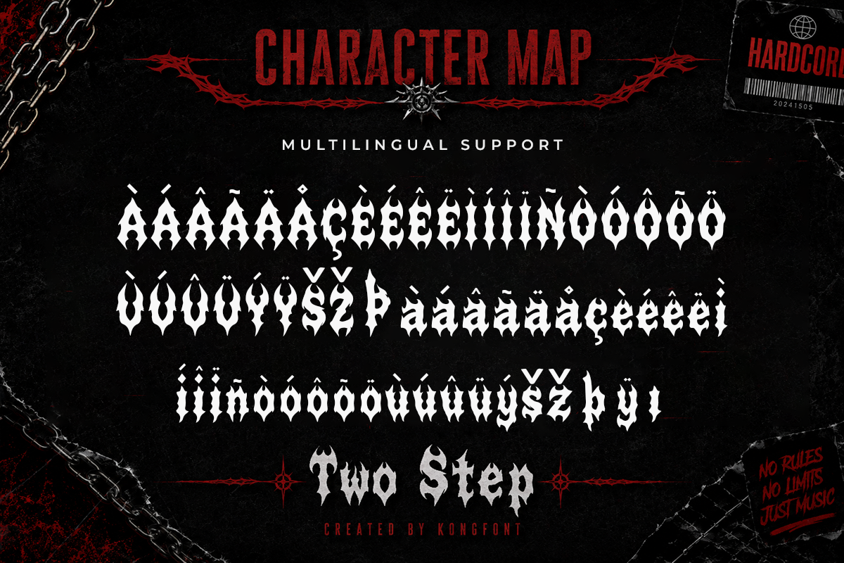 Two Step A Modern Hardcore Display Font - Image 6