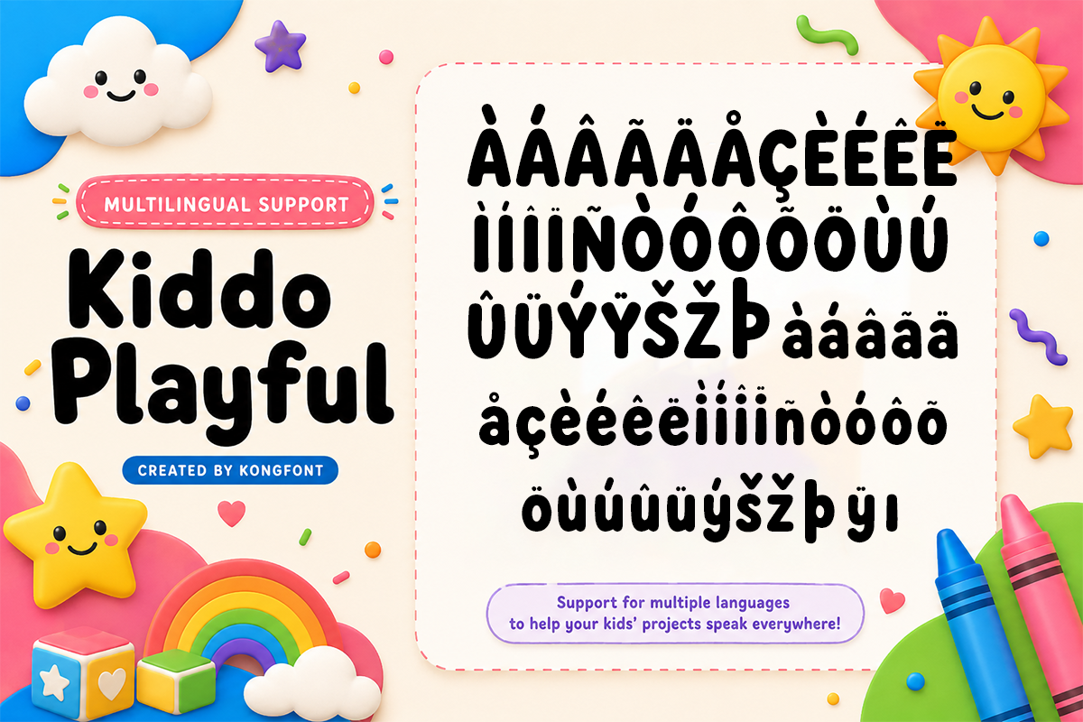 Kiddo Playful A Modern Display Kids Font - Image 6