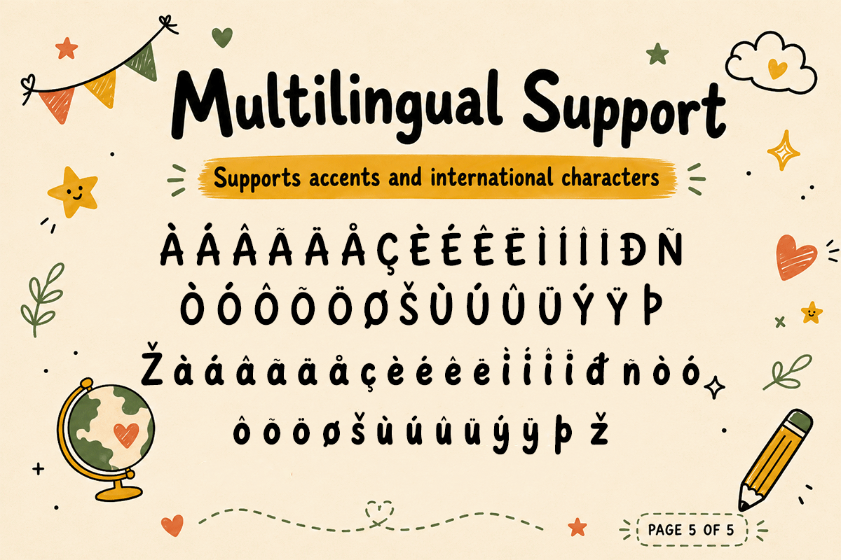 Doodle Day A Modern Playful Display Kids Font - Image 6