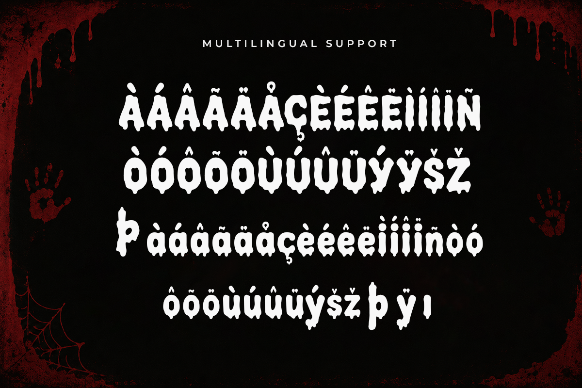 Blood Sauce A Modern Horror Kids Font - Image 6