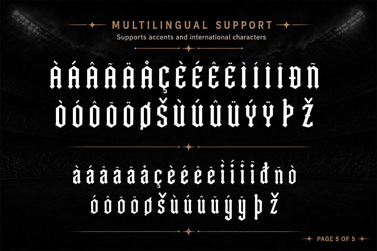 Ironclad A Modern Gothic Sport Display Font - Image 6
