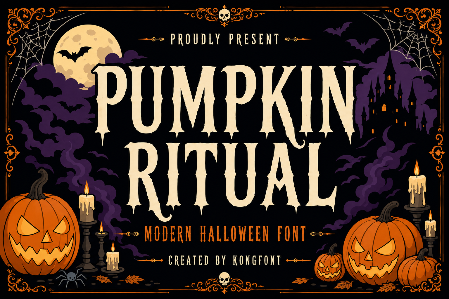 Pumpkin Ritual A Modern Halloween Font
