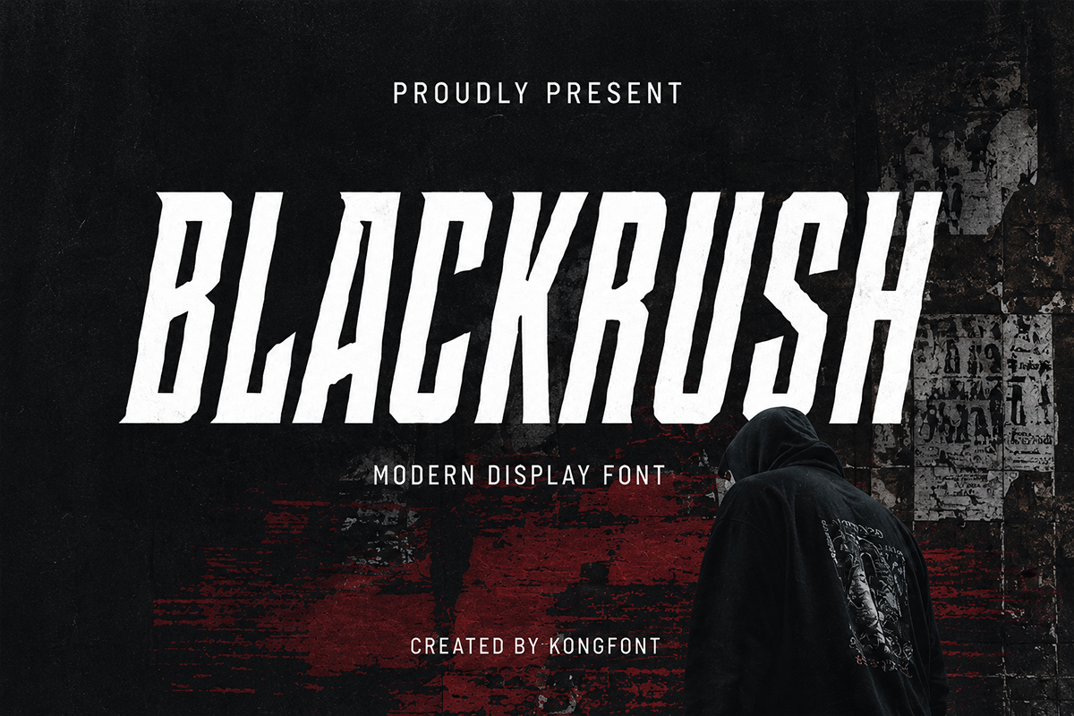 Blackrush A Modern Display Font