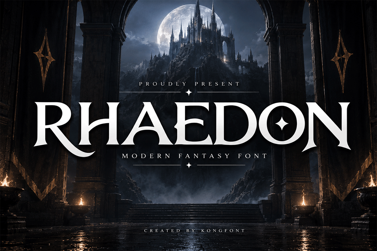 Rhaedon A Modern Serif Fantasy Font
