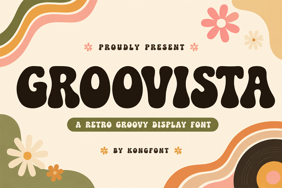 Groovista A Modern Groovy Display Font