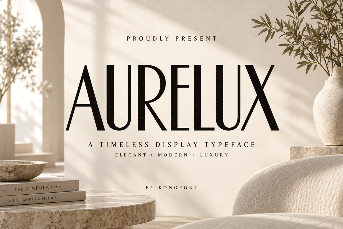 Aurelux A Modern Minimalist Sans Serif Font