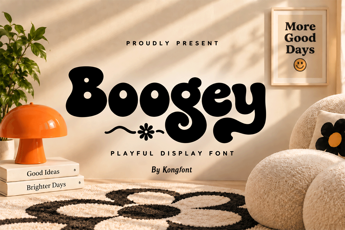 Boogey A Modern Groovy Retro Font