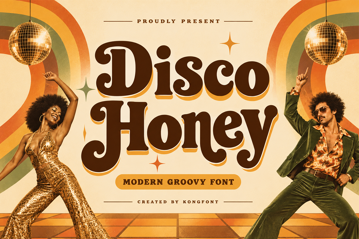 Disco Honey A Modern Display Font