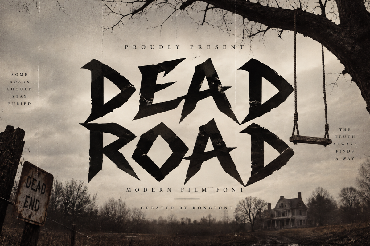 Dead Road A Modern Display Font