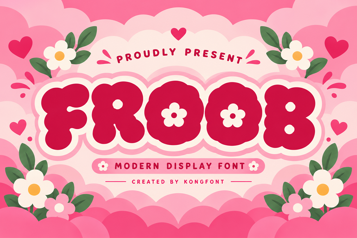 Froob A Modern Display Font