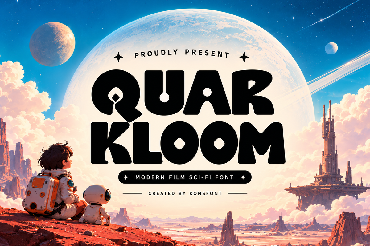 Quar Kloom A Modern Display Font