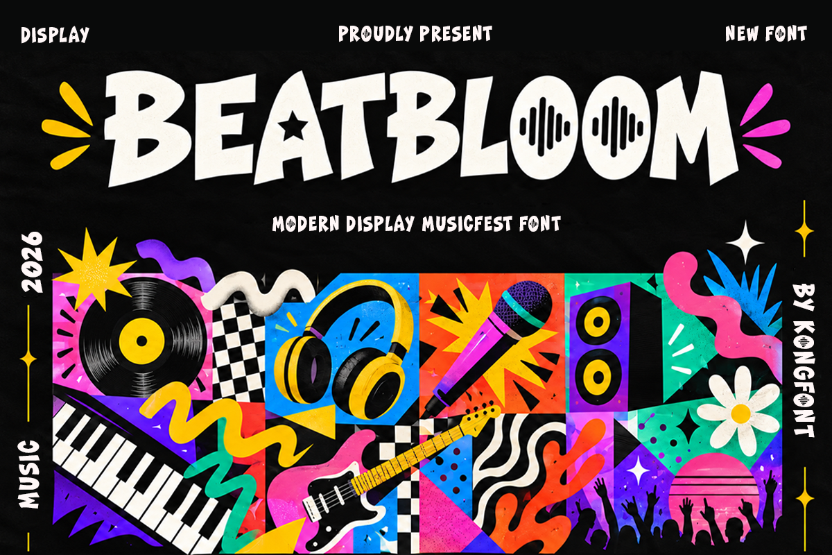 Beatbloom A Modern Display Font