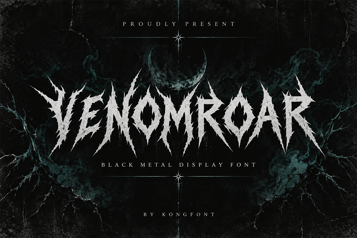 Venomroar A Modern Display Font