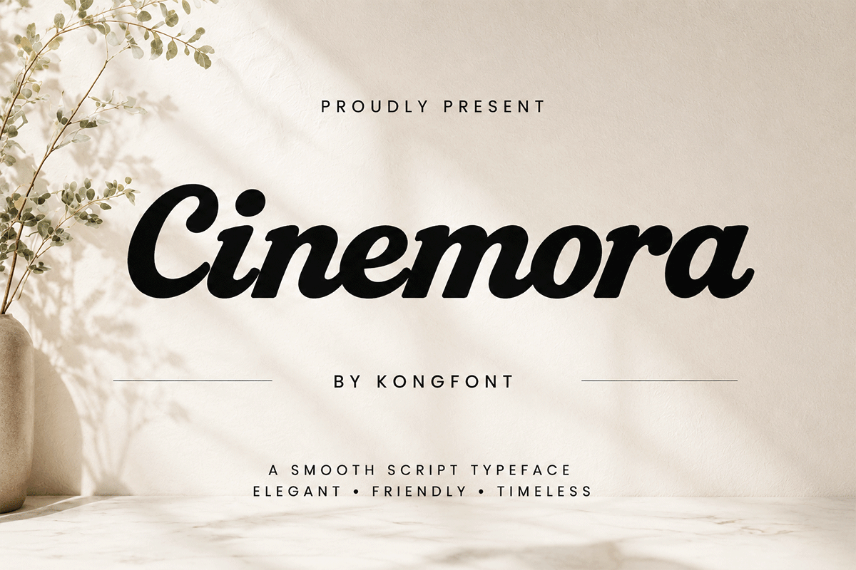 Cinemora A Modern Handwritten Font