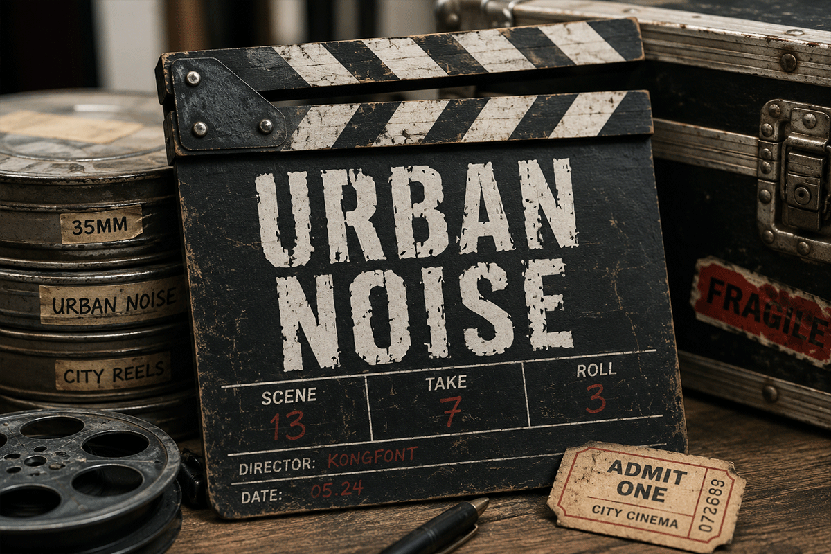 Urban Noise A Modern Rough Display Font - Image 2