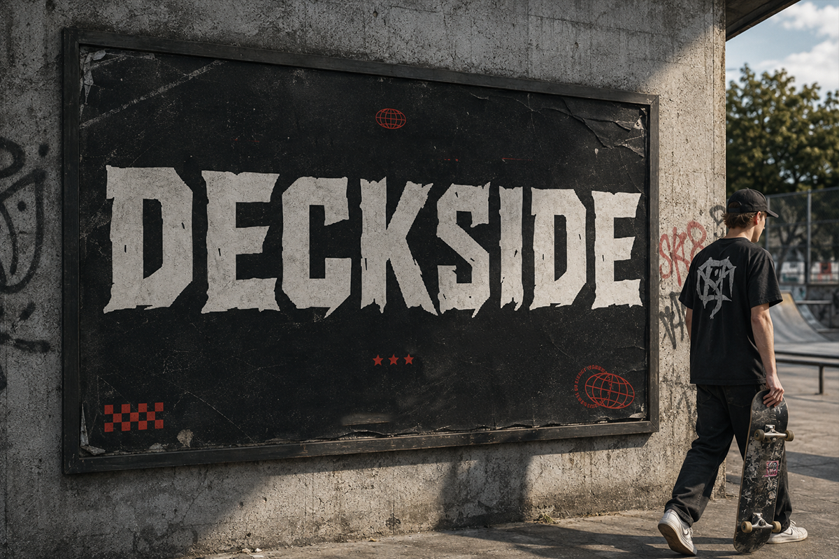 Deckside A Modern Grunge Display Font - Image 2