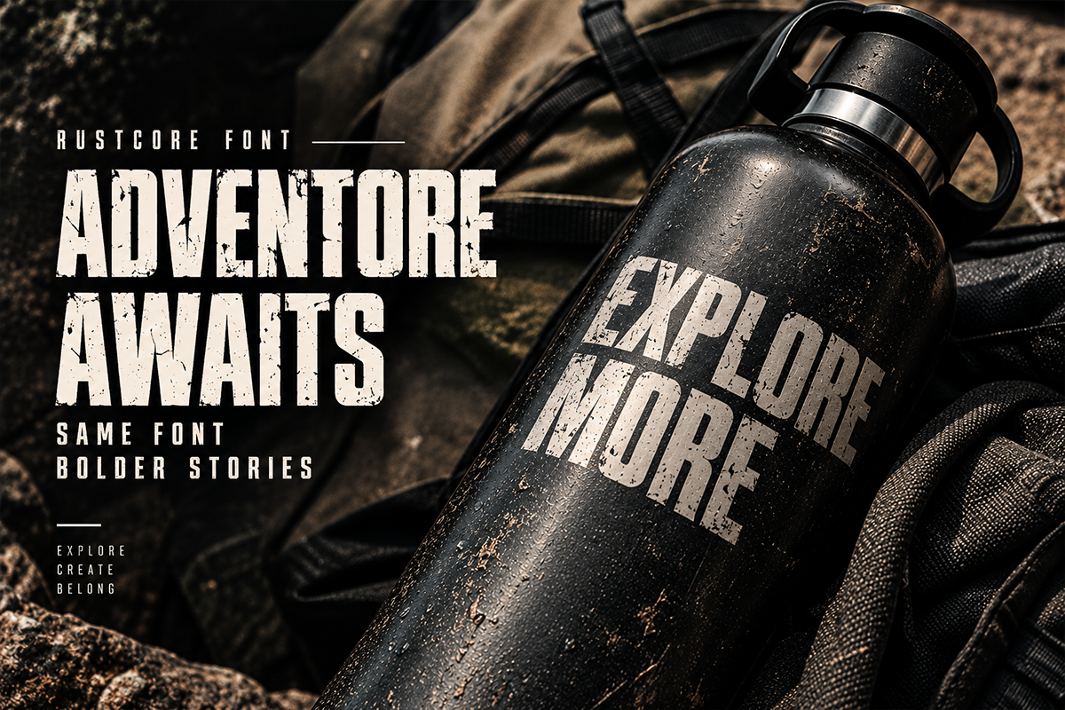Rustcore A Modern Grunge Display Font - Image 2
