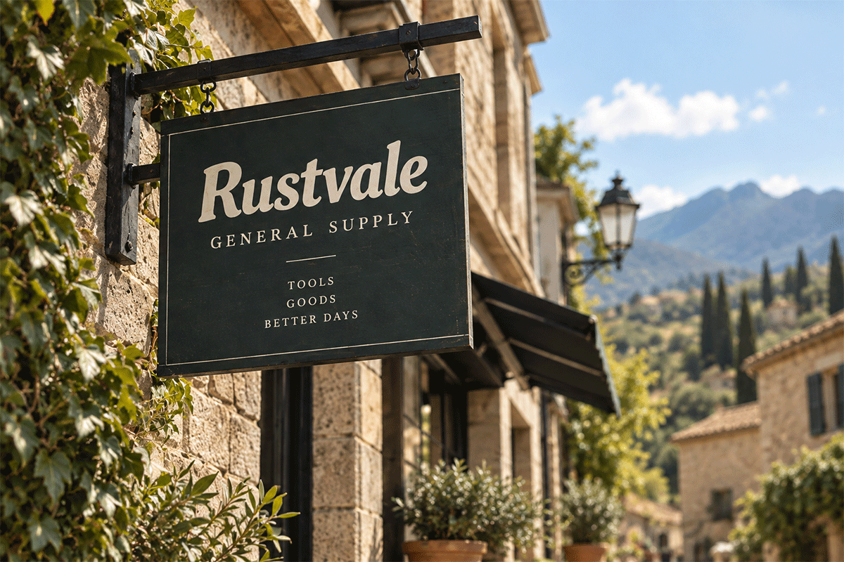 Rustvale handwritten script font specimen preview 3