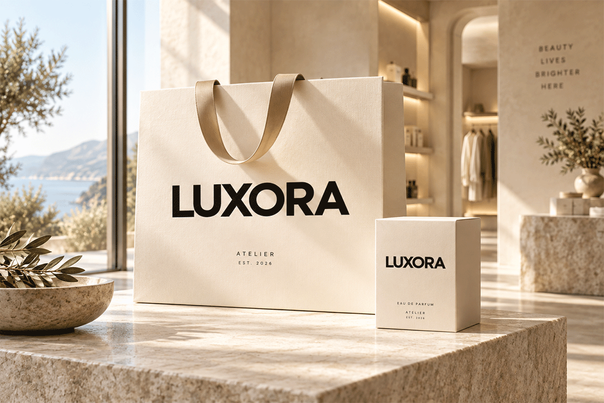 Luxora modern sans serif font specimen preview 3