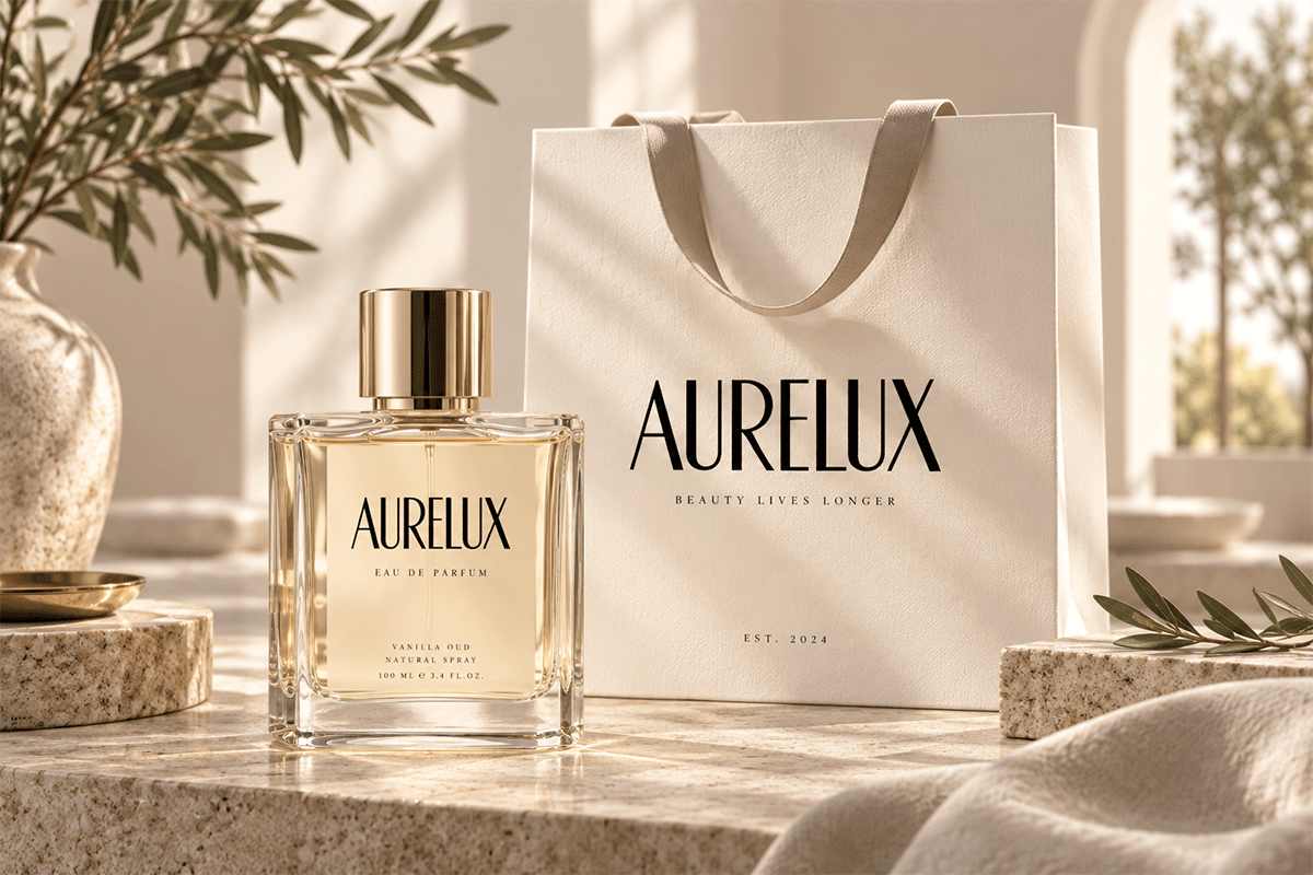 Aurelux minimalist font specimen preview 3