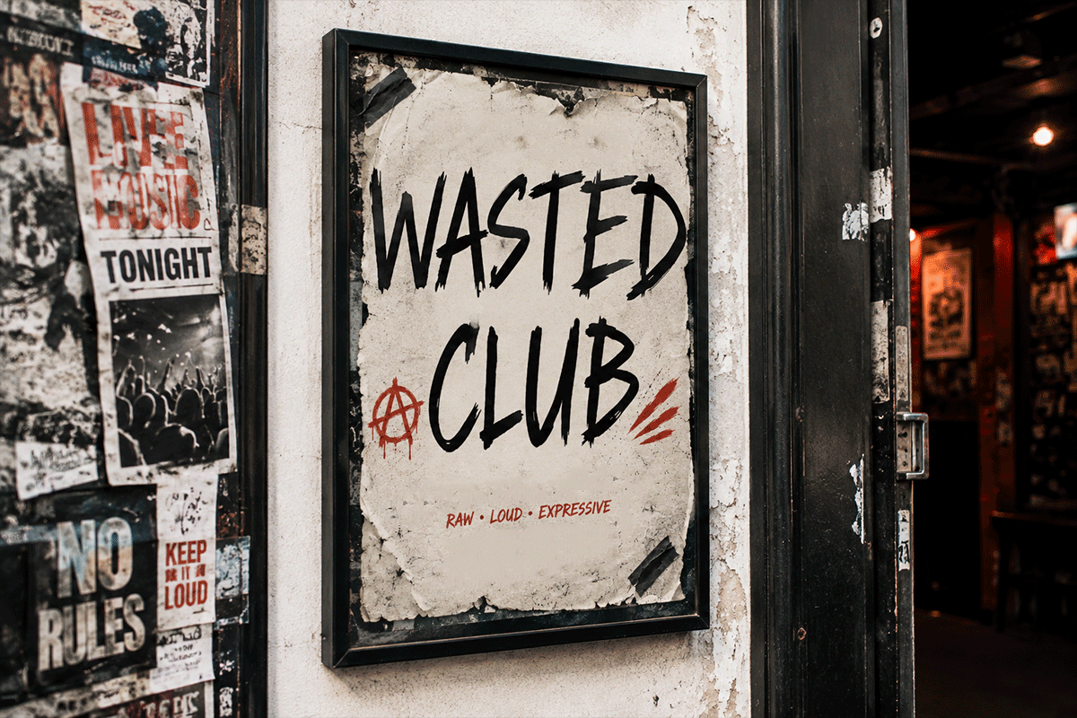 Wasted Club A Modern Brush Display Font - Image 3