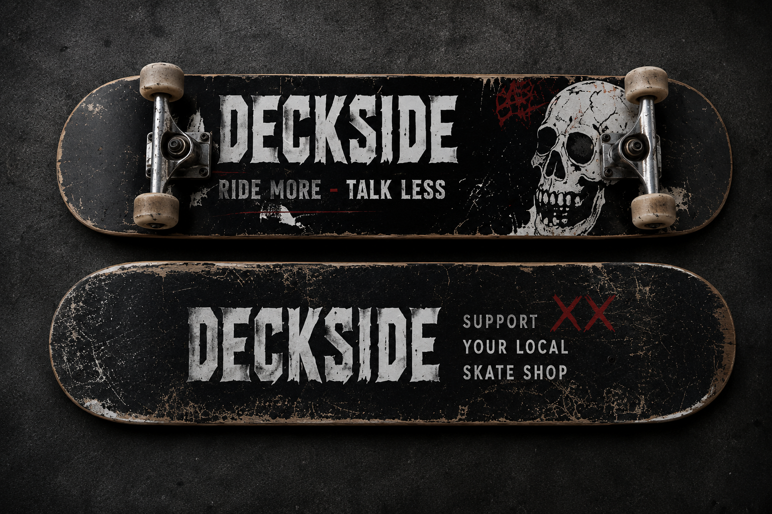 Deckside A Modern Grunge Display Font - Image 3