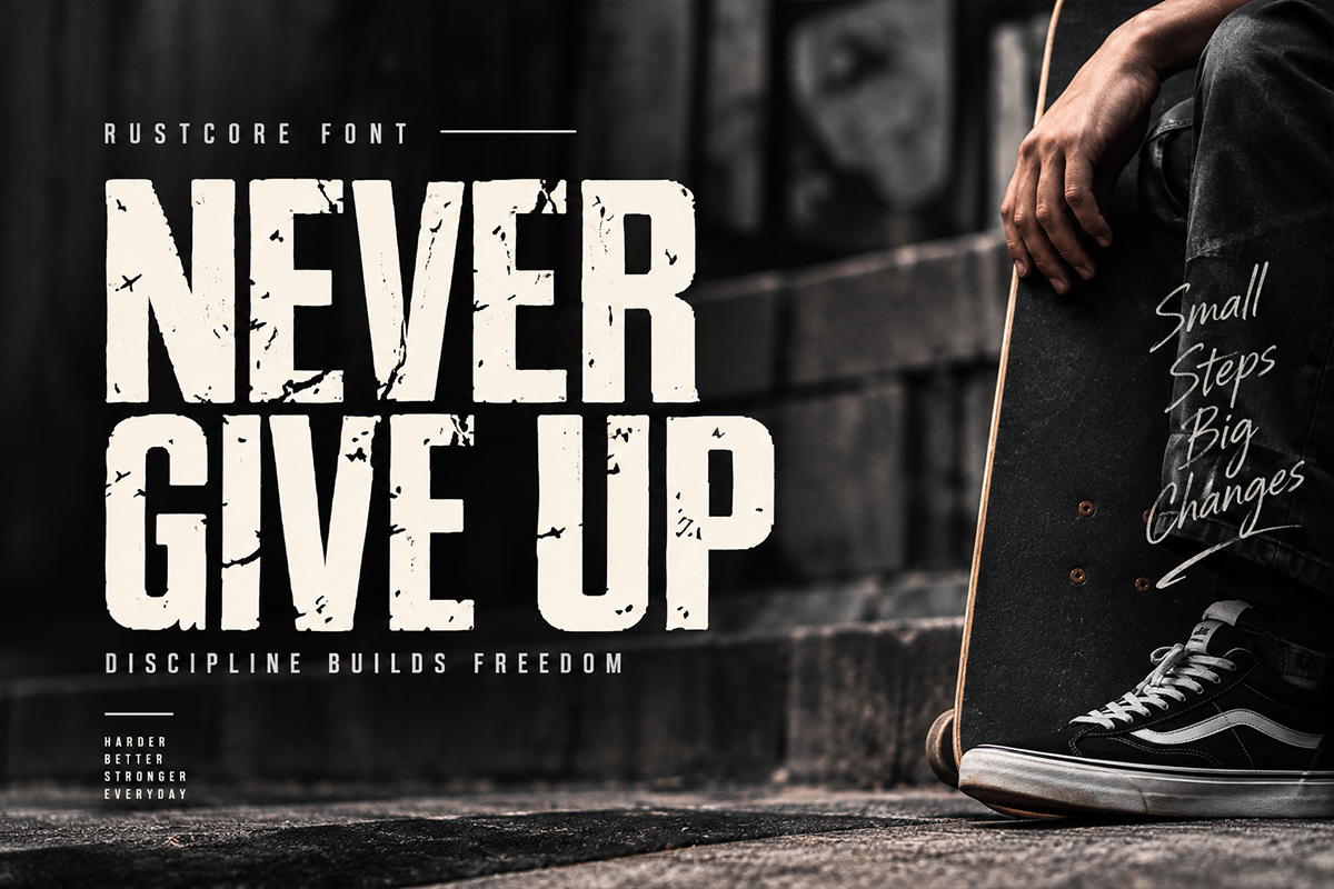 Rustcore A Modern Grunge Display Font - Image 3
