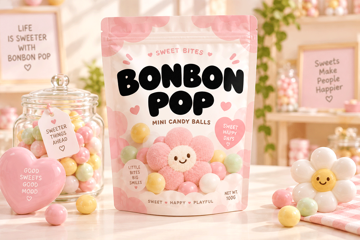 Bonbon Pop kids font specimen preview 4
