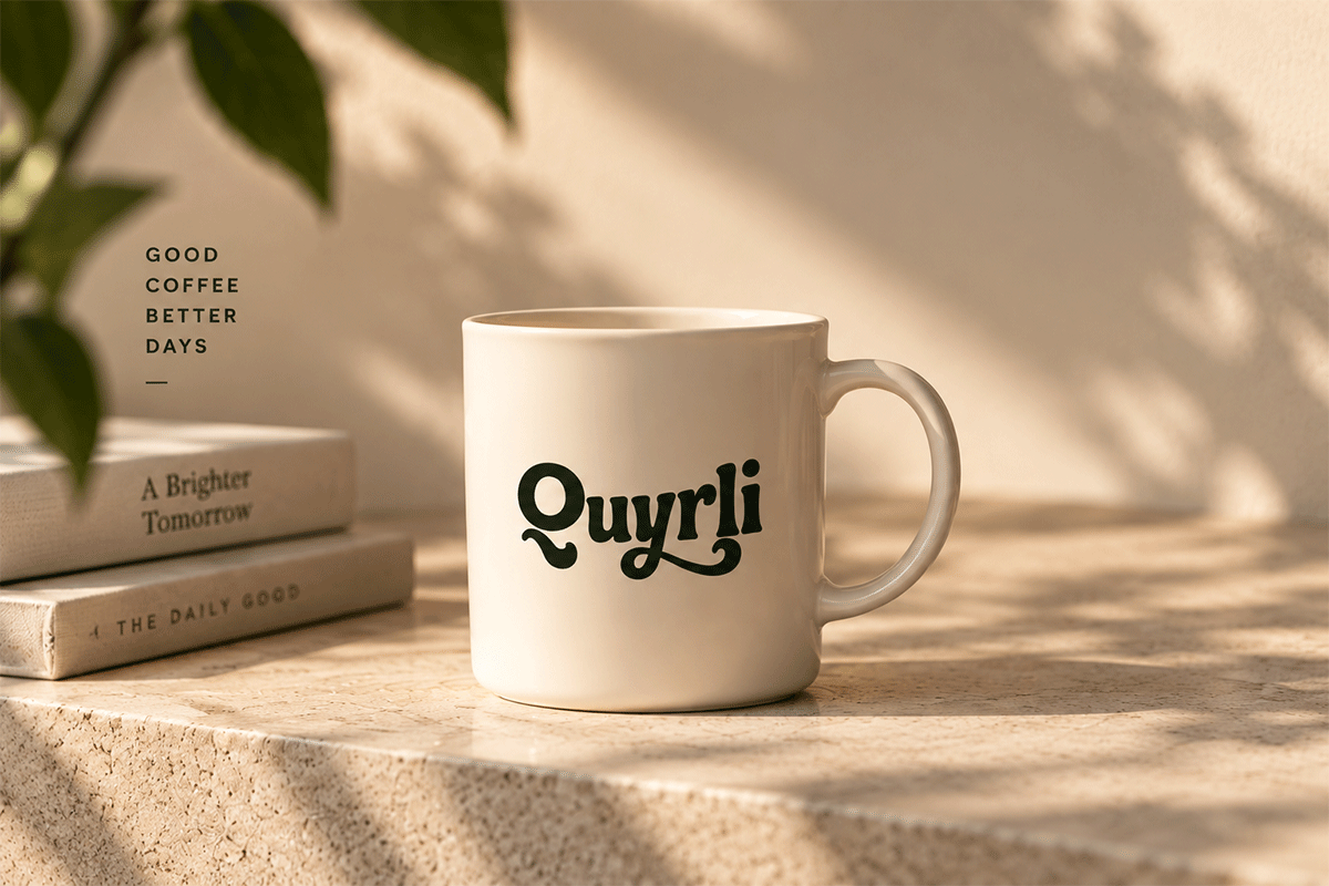 Quyrli groovy font specimen preview 4