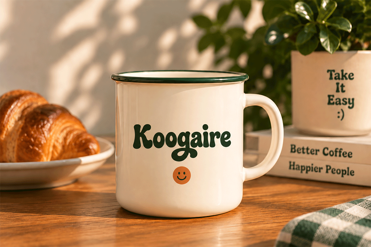 Koogaire groovy font specimen preview 4