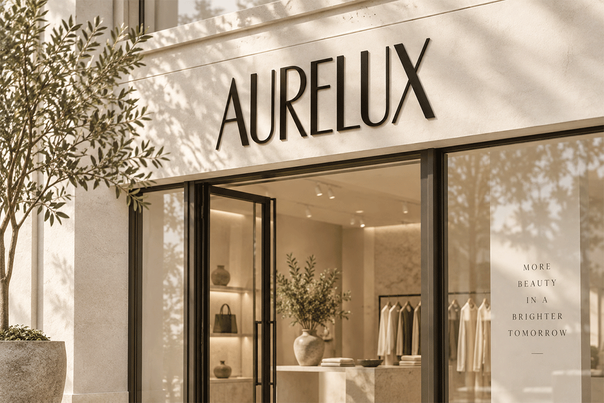 Aurelux minimalist font specimen preview 4