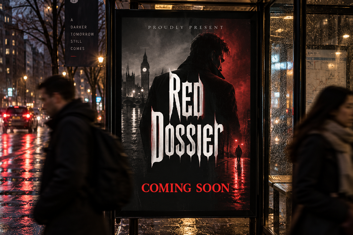 Red Dossier modern display font specimen preview 5