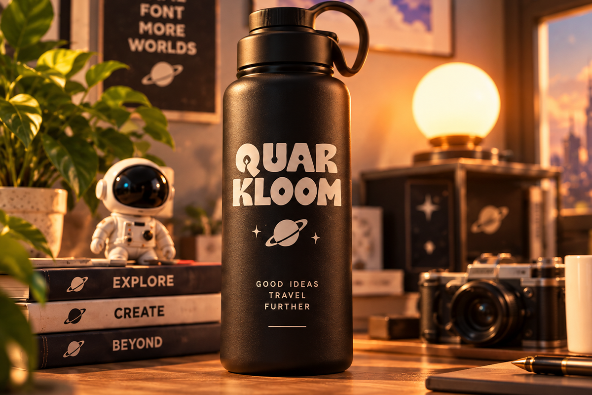 Quar Kloom modern display font specimen preview 3