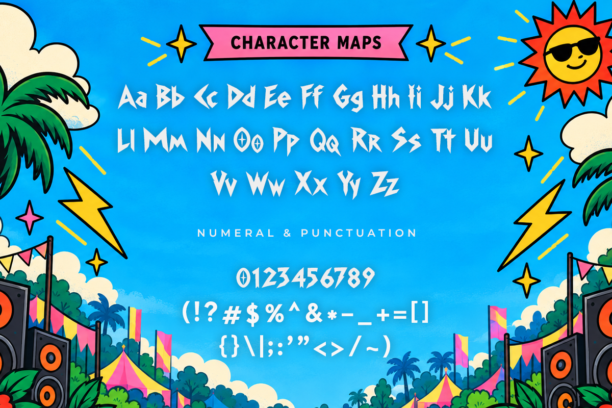 Sound Volt modern display font specimen preview 4