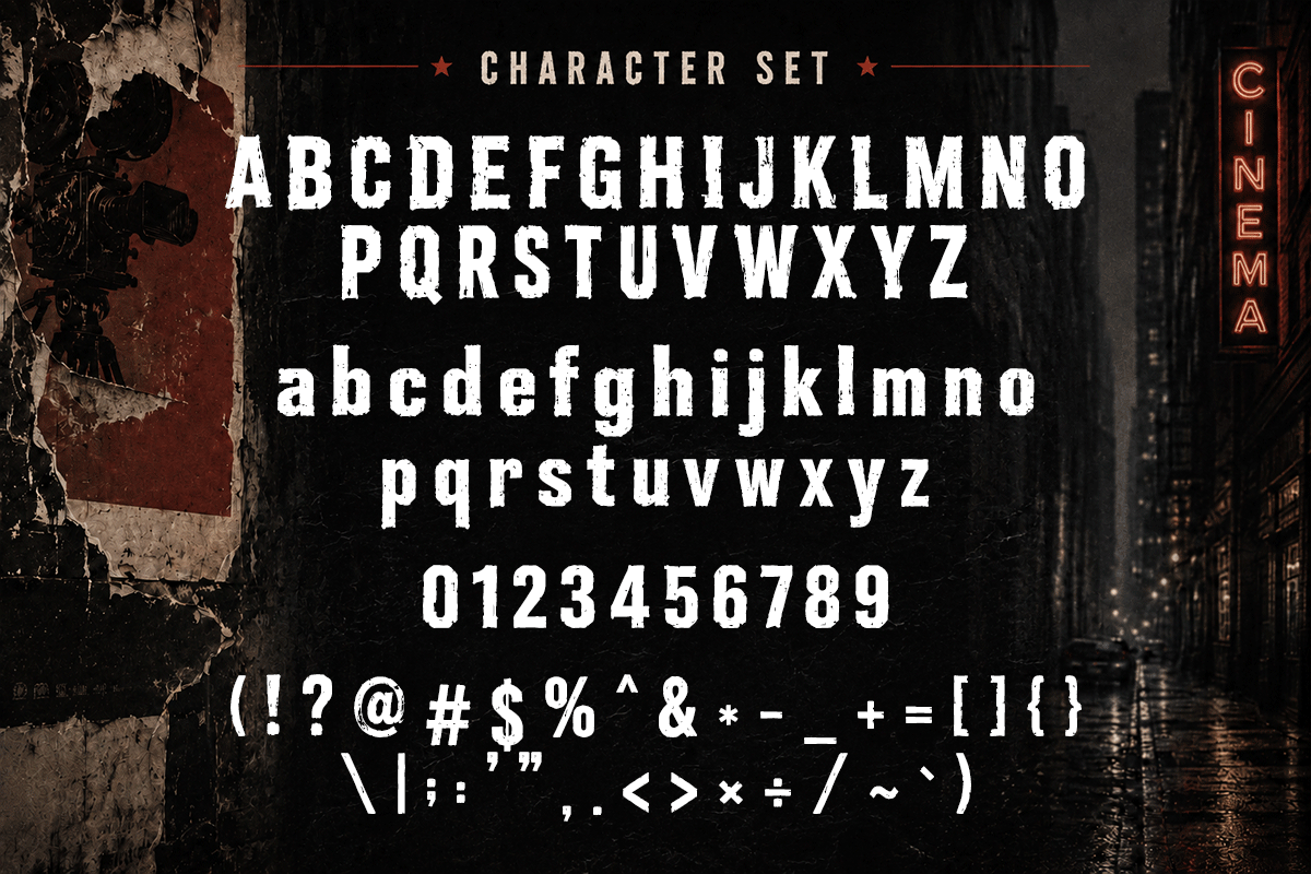 Urban Noise A Modern Rough Display Font - Image 4