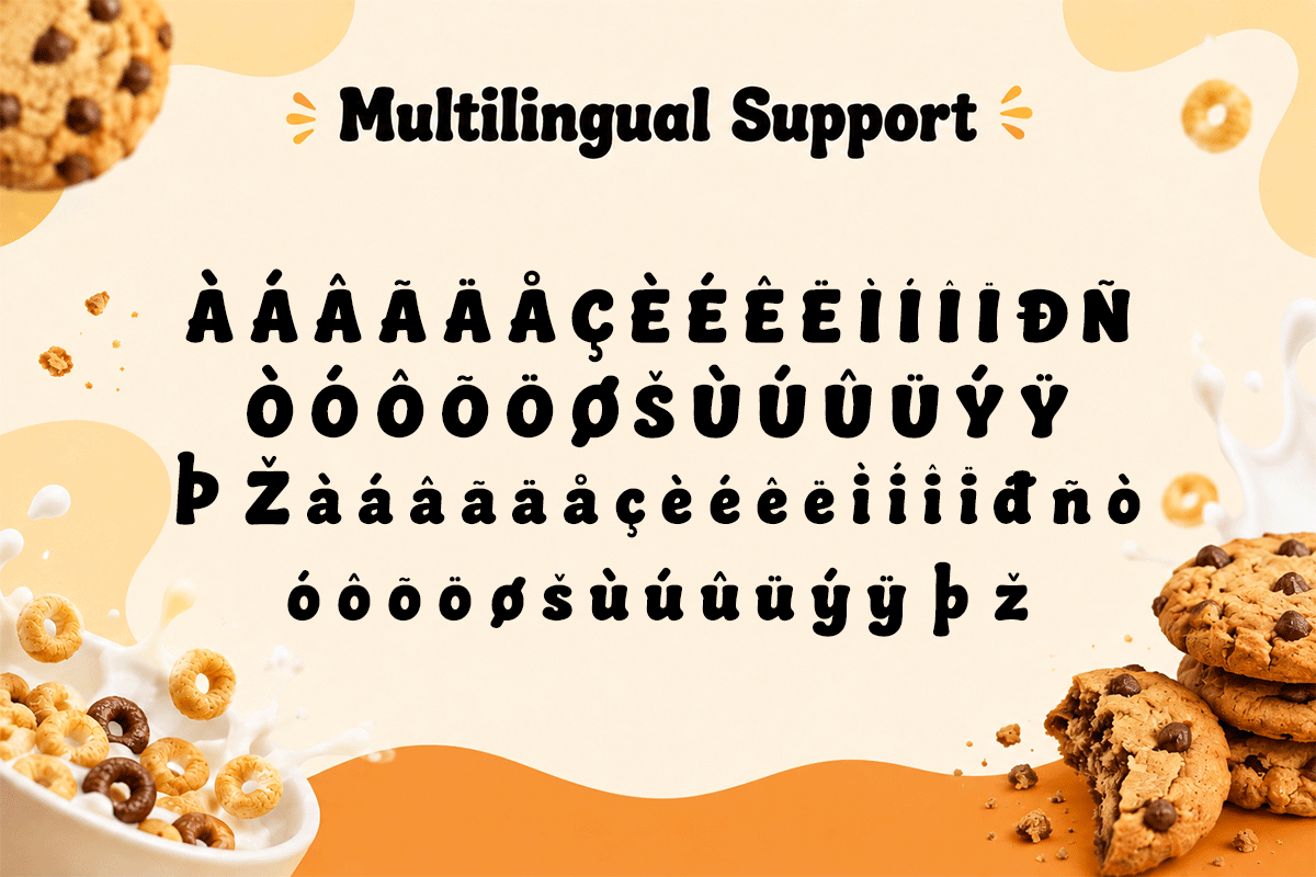 Crunchy Delight A Modern Bubbly Font - Image 5
