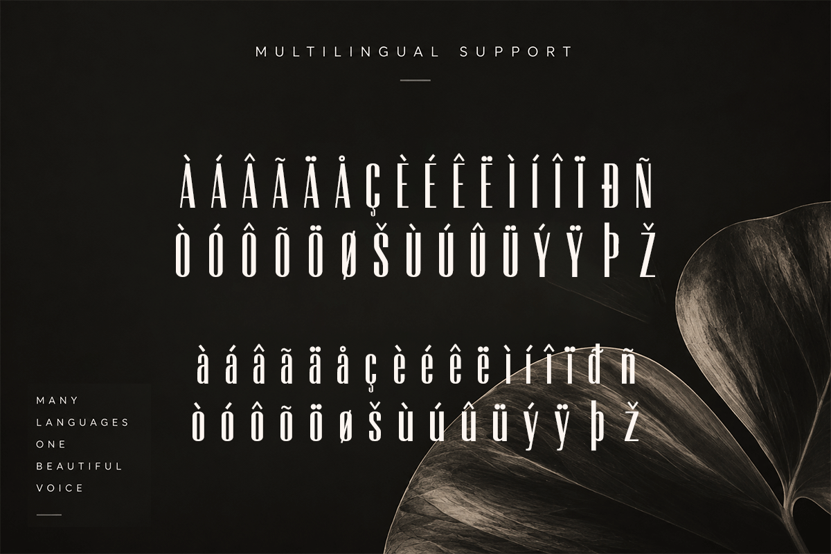 Solvane modern sans serif font specimen preview 6