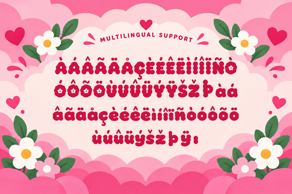 Froob modern display font specimen preview 5