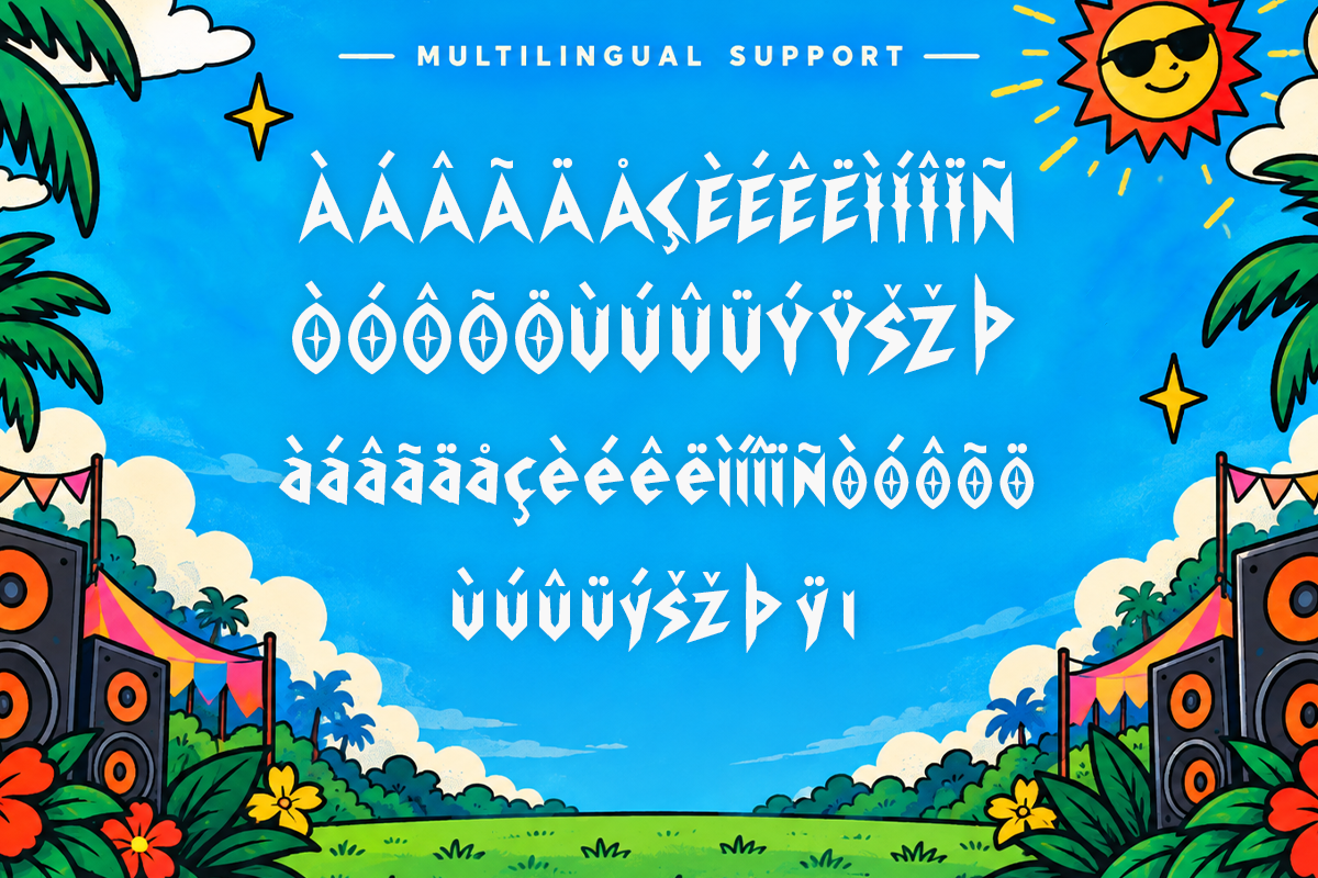 Sound Volt modern display font specimen preview 5