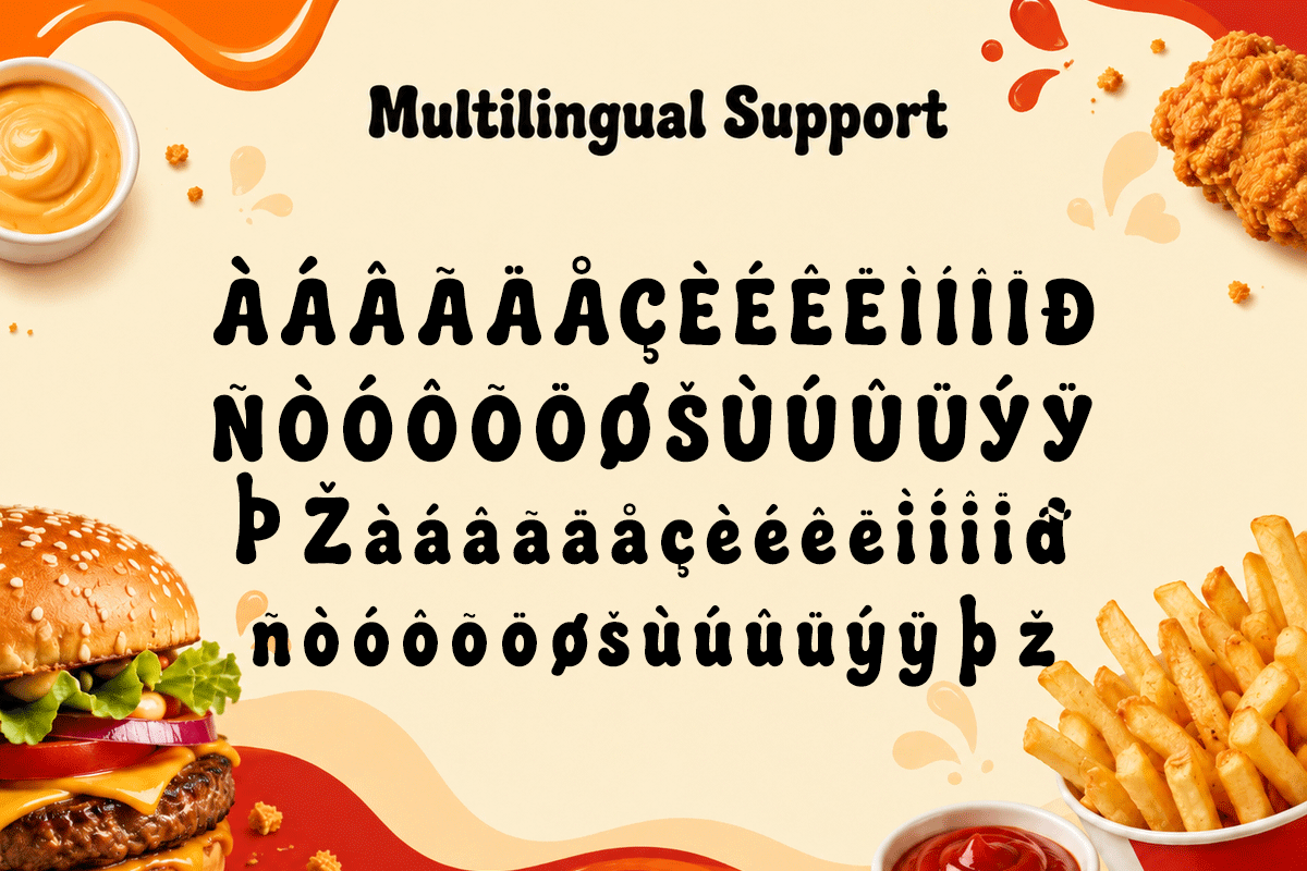 Saucy Bite A Modern Playful Display Font - Image 5