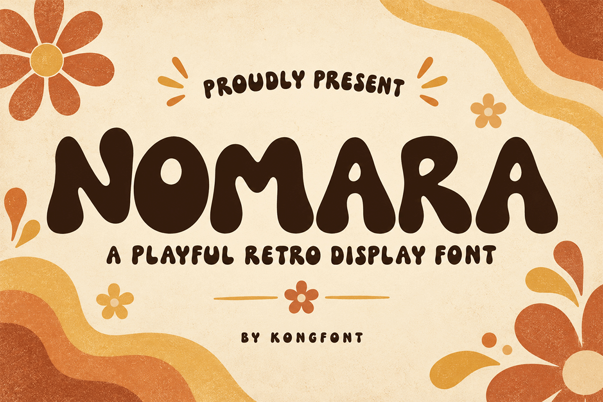 Nomara A Modern Retro Display Font