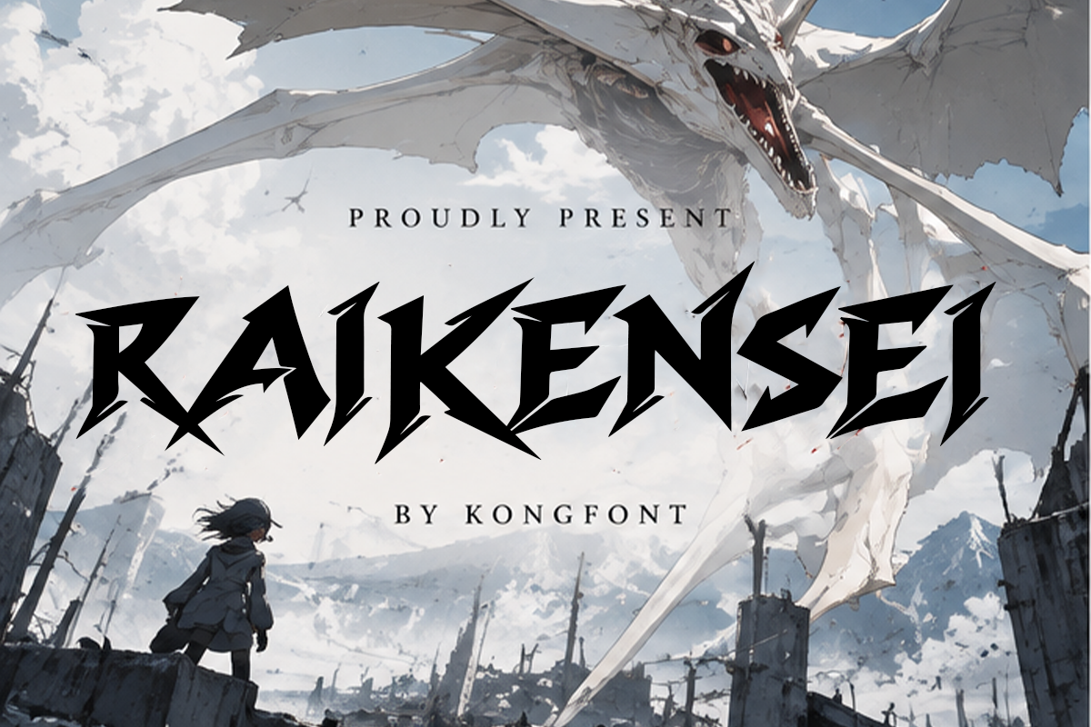 Raikensei A Modern Display Font