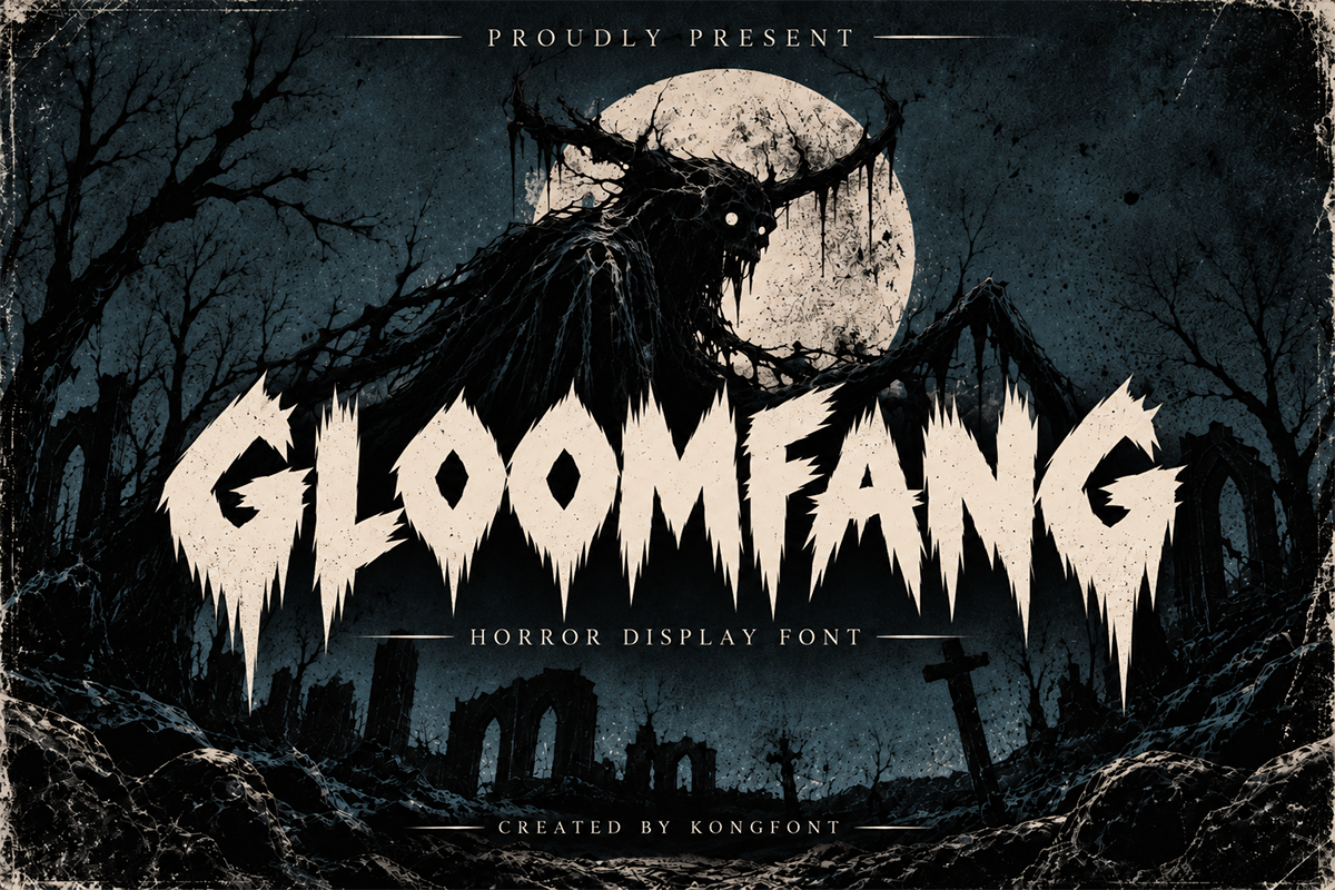 Gloomfang A Modern Display Font