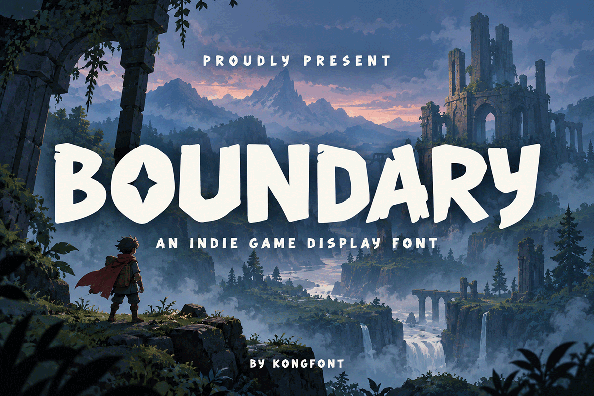Boundary A Modern Display Kids Font