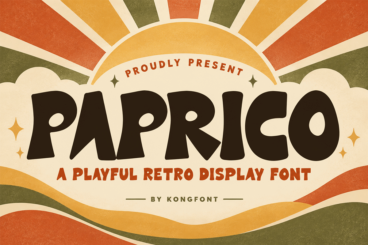 Paprico A Modern Retro Display Font