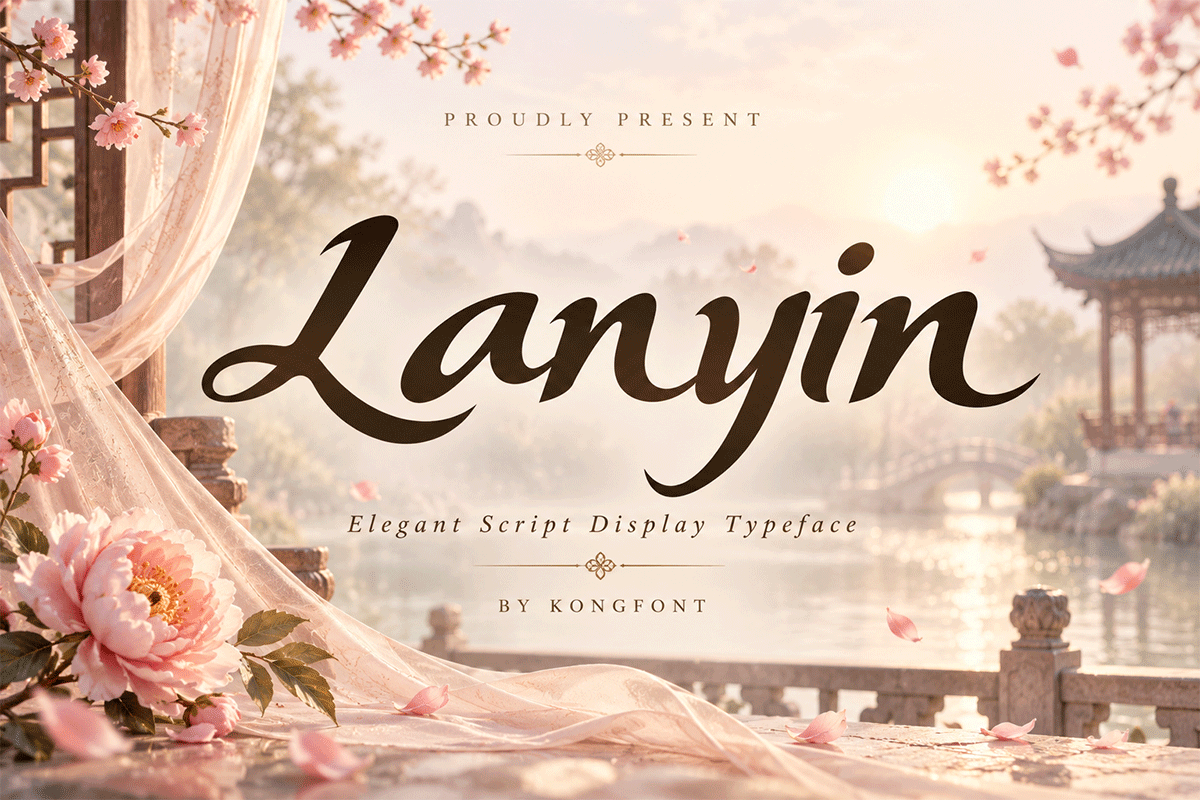 Lanyin A Modern Elegant Script Font