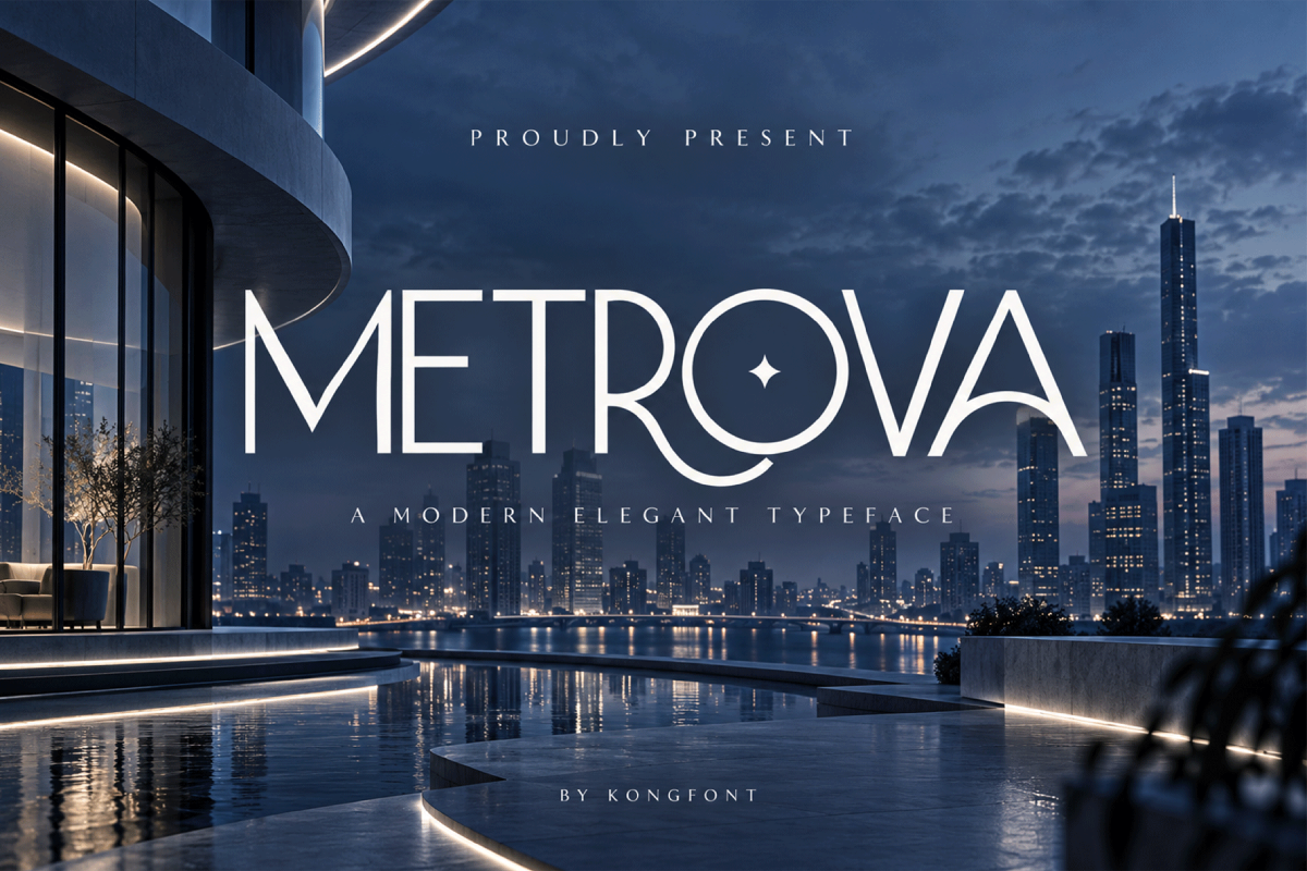 Metrova A Modern Minimalist Sans Serif Font